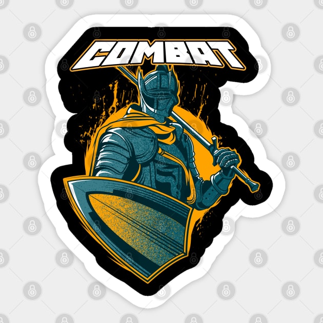 Combat Sticker by Teefold